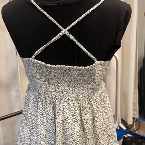 America. Eagle outfitters smocked mini dress black white m medium - Picture 6 of 6